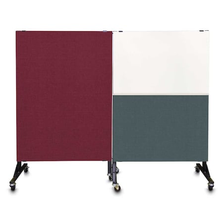 United Visual Products Sliding Door Indoor Enclosed Corkboard, 4 UV9001ACS-BRONZE-SURF